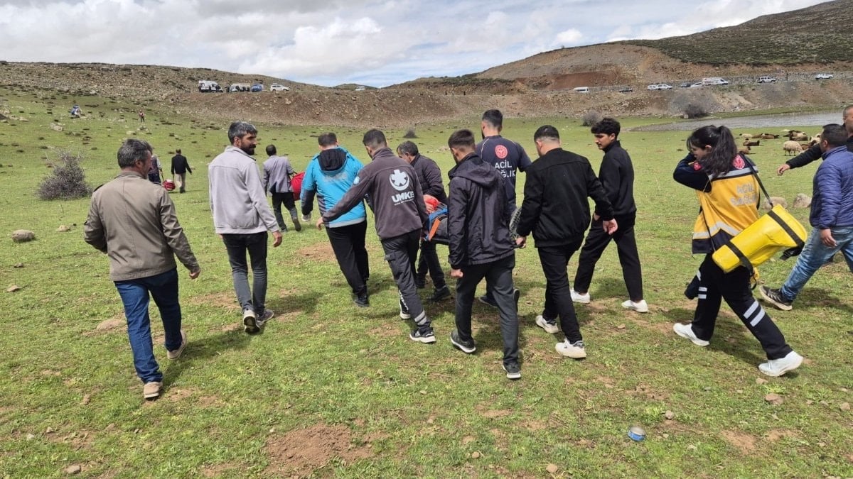 Bingöl’de dağlık arazide mahsur kalan yaralı için zamanla yarış