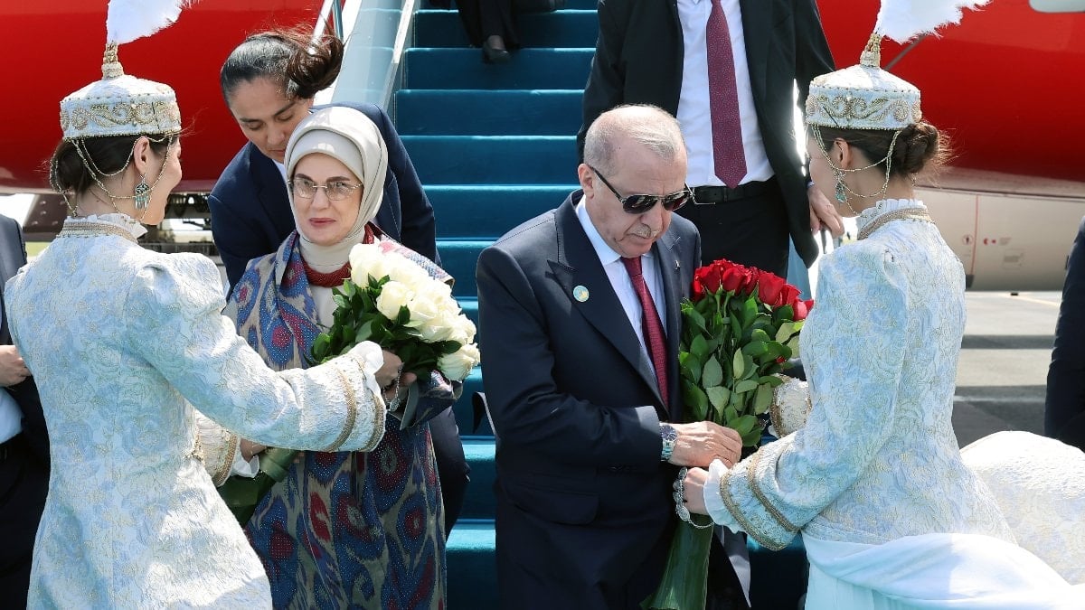 Cumhurbaşkanı Erdoğan, TDT zirvesi için Türkistan’da
