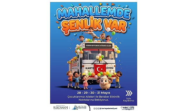 Kurban Bayramı'nda Kartepe Sokakları Şenlenecek