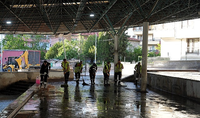 Keçiören'de Kurban Kesim Alanları Temizlendi