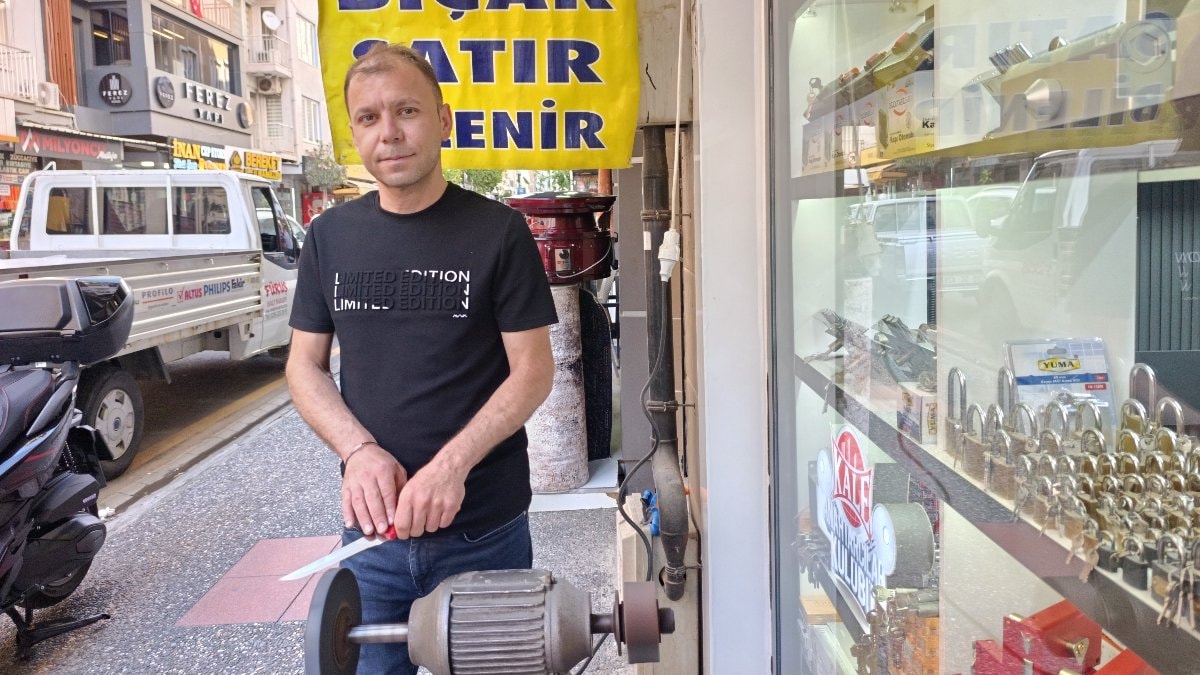 Kurban Bayramı'nın Yaklaşmasıyla bıçak bileme ustalarında yoğunluk arttı