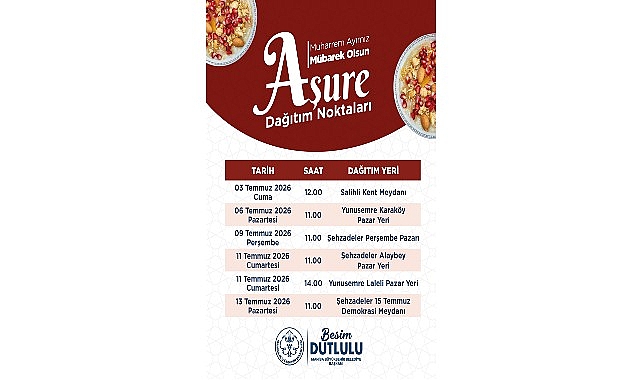 Manisa Büyükşehir'den 18 Bin 500 Kişilik Aşure İkramı