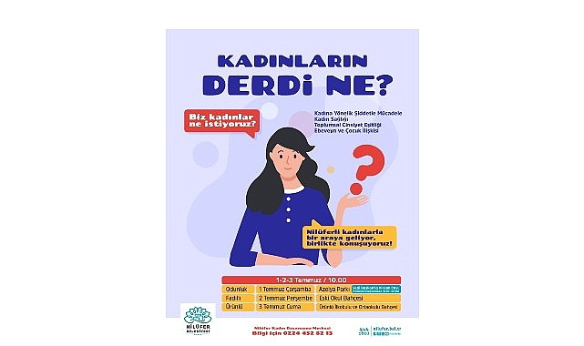 Nilüfer'de kadınlar ve çocuklar için yaz etkinlikleri başlıyor