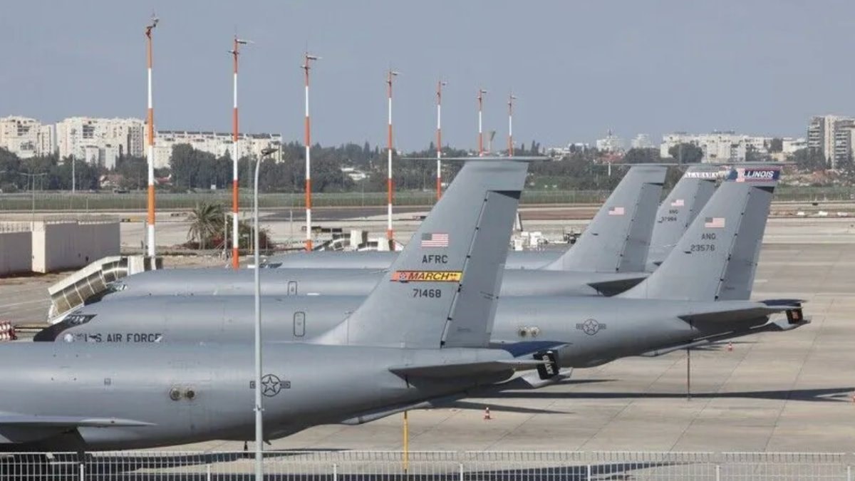 ABD'nin İsrail'e sevkiyatı devam ediyor: Son 24 saatte 14 yakıt ikmal uçağı gönderildi