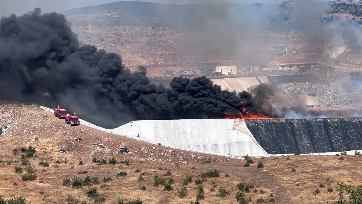 Çanakkale’de katı atık tesisinde yangın