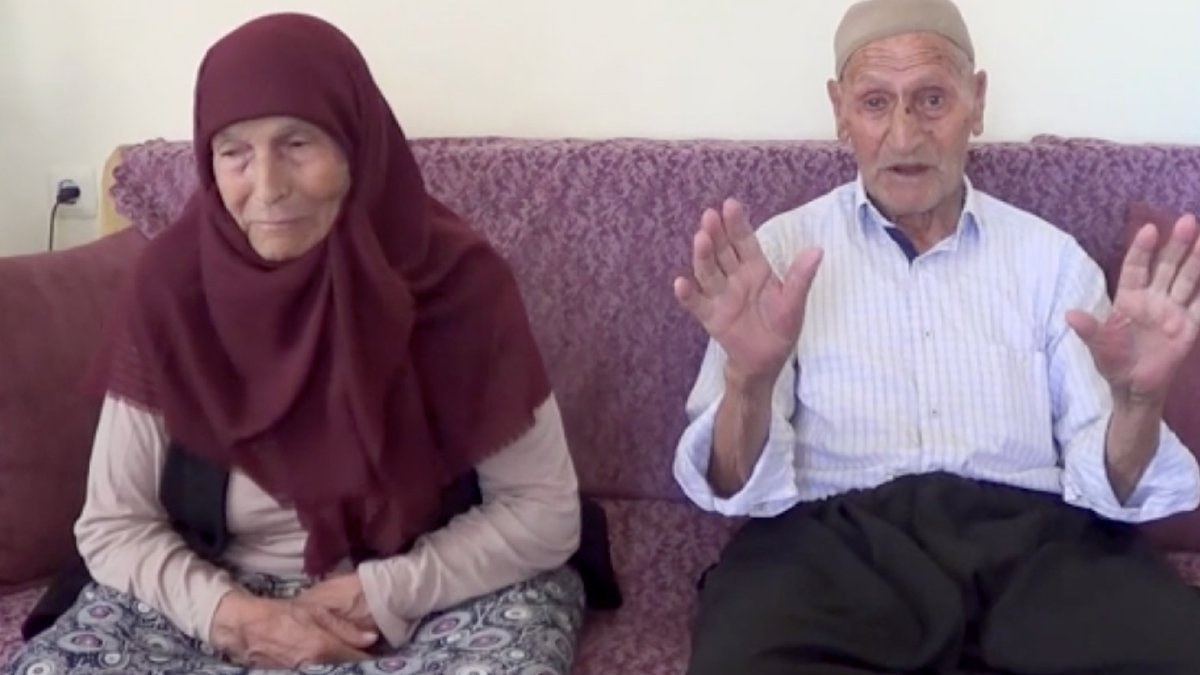 Gaziantep'te yaşayan asırlık çift uzun ömrü doğal beslenmeye bağlıyor