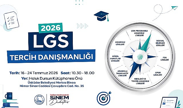 Üsküdar Belediyesi'nden LGS Tercih Döneminde Ücretsiz Rehberlik Desteği
