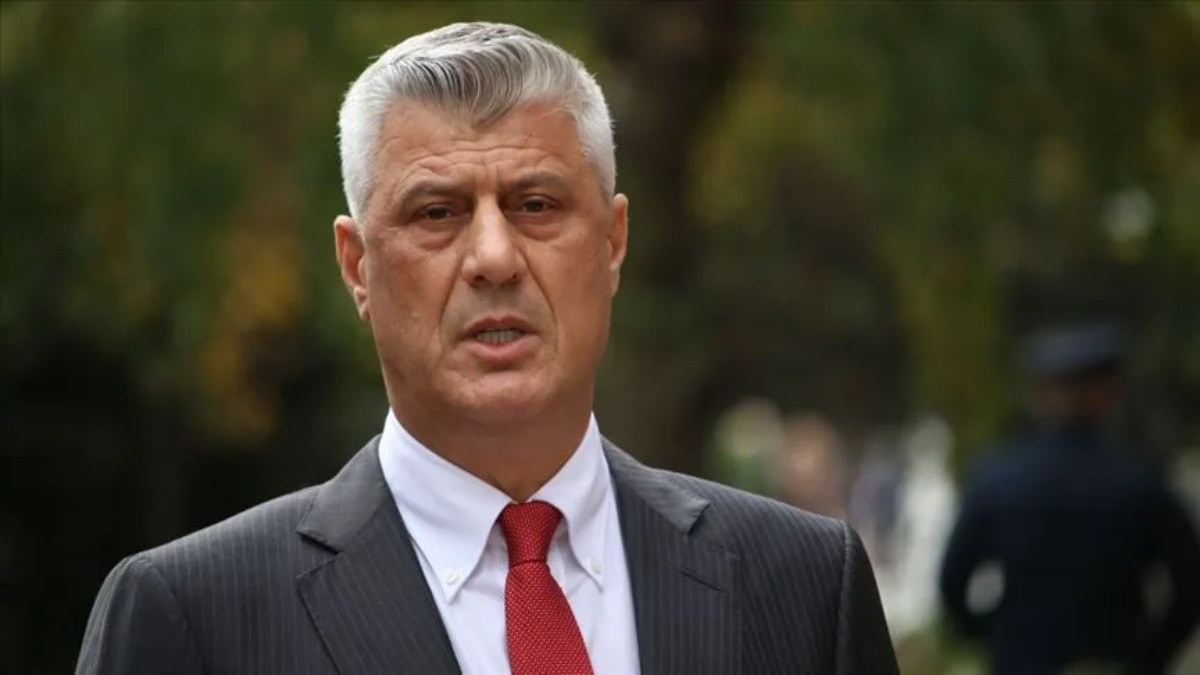 Kosova eski Cumhurbaşkanı Thaçi'ye Lahey'de Kosova Savaşı'nda yaşananlarla ilgili 25 yıl hapis cezası verildi