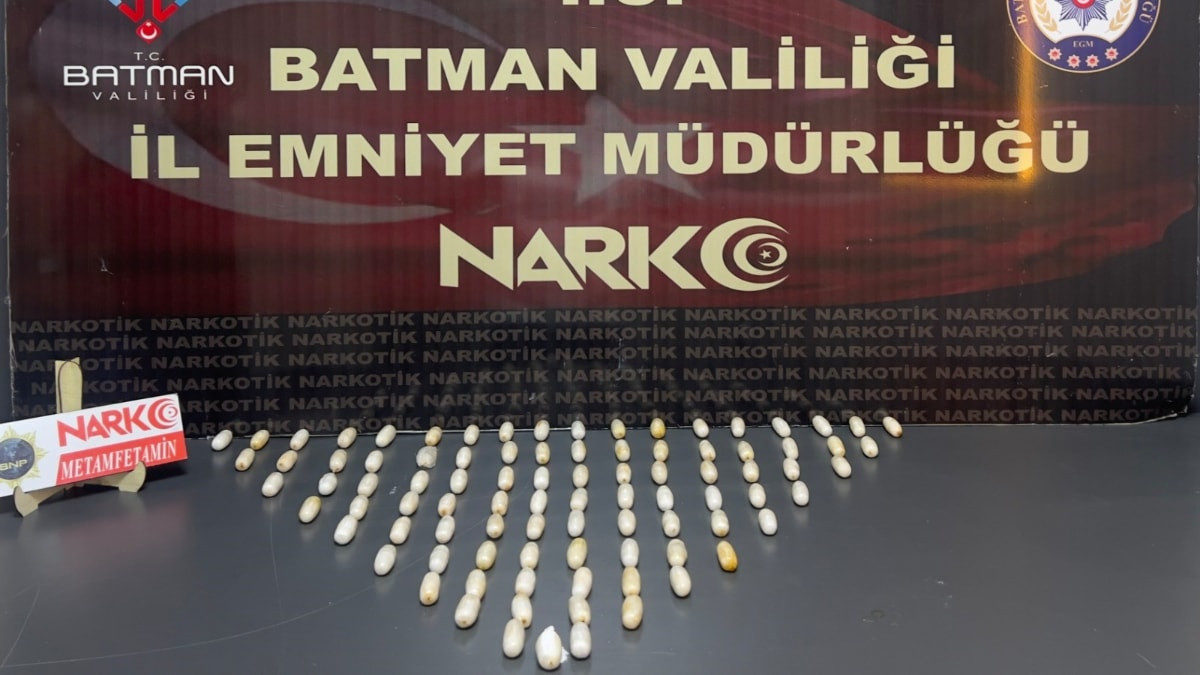 Batman'da yabancı uyruklu şahsın midesinden uyuşturucu çıktı